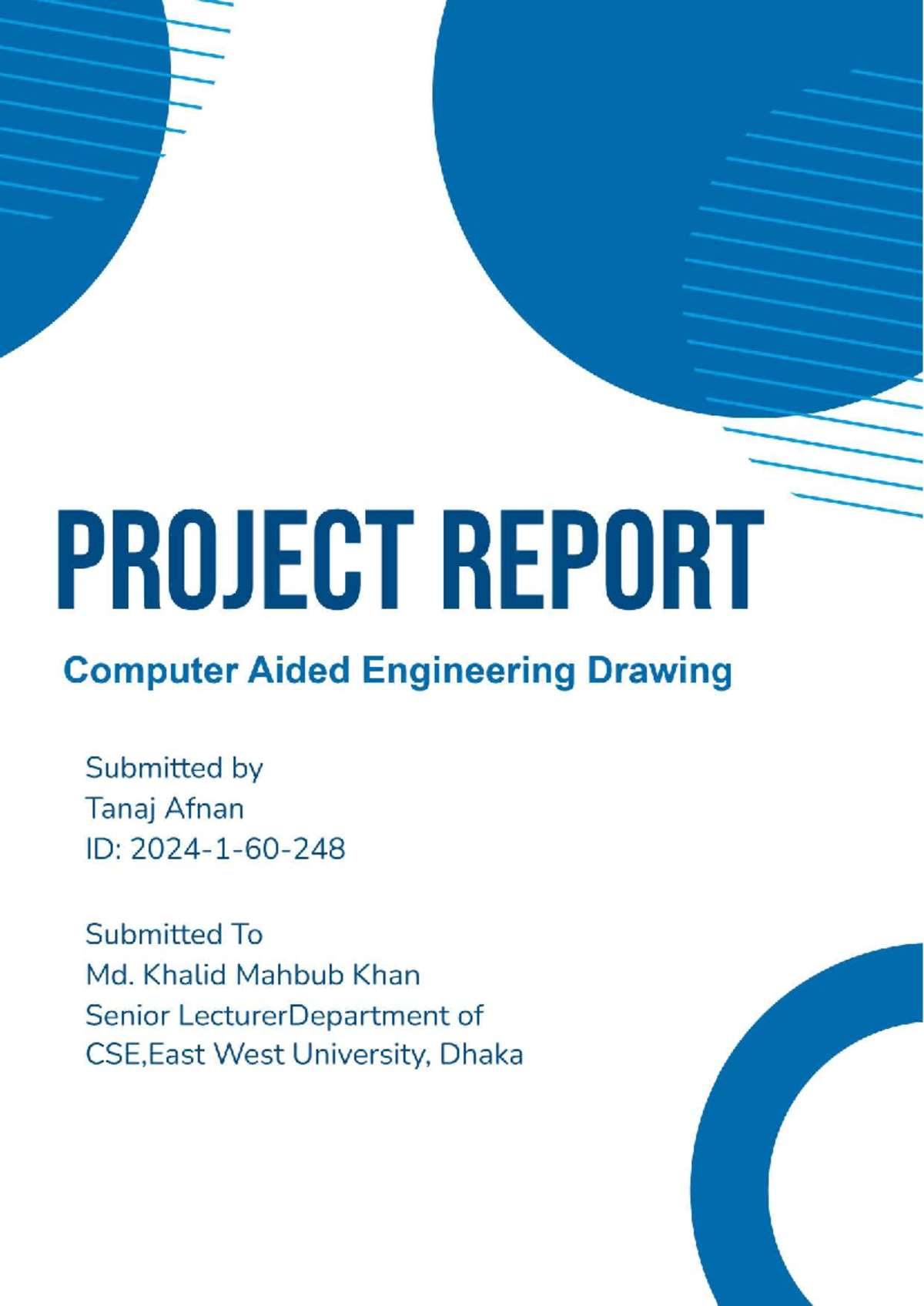 Project Report: 3D Modeling from Orthographic Views (2024 1 60 248 ...