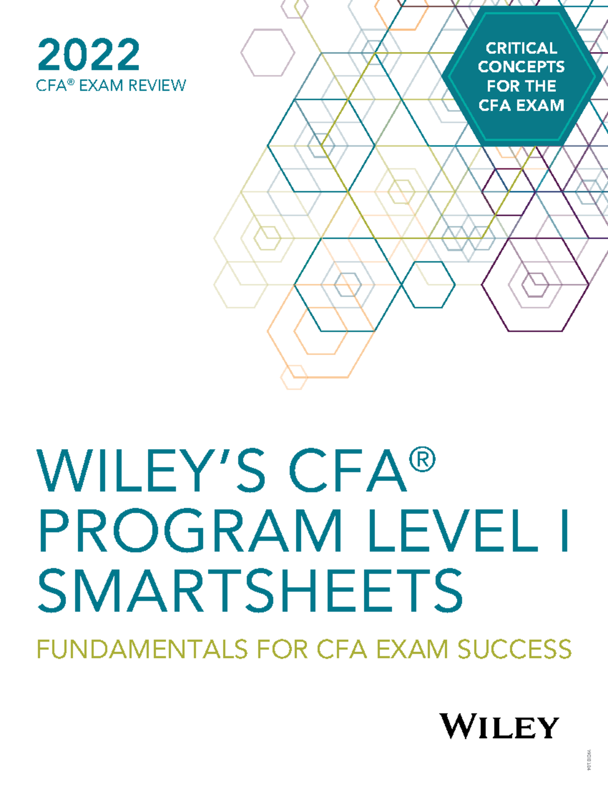 CFA Level I 2022 Wiley Exam Smart Sheet: Key Concepts & Methods - Studocu