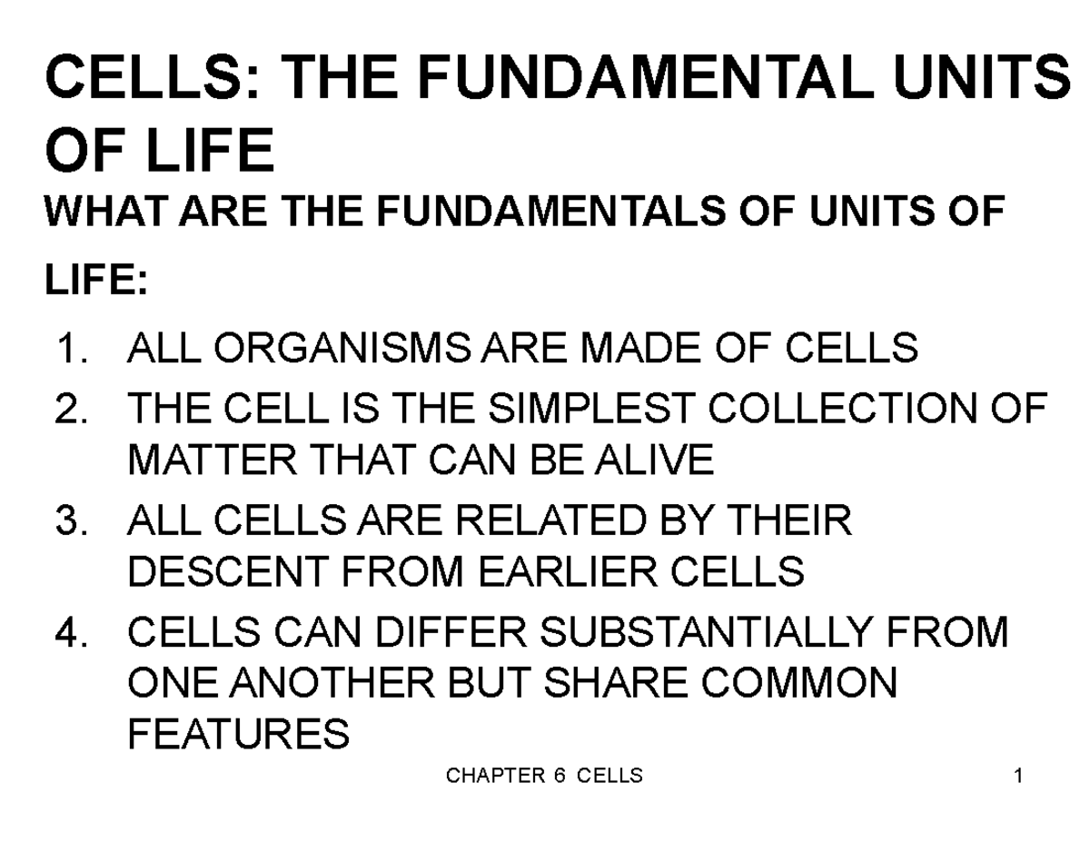 "Chapter 6: Eukaryotic Cell Structure & Function - BIO 101 Summary ...