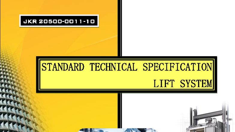 JKR Mechanical Engineering: Technical Specs for Electrical Lift System ...