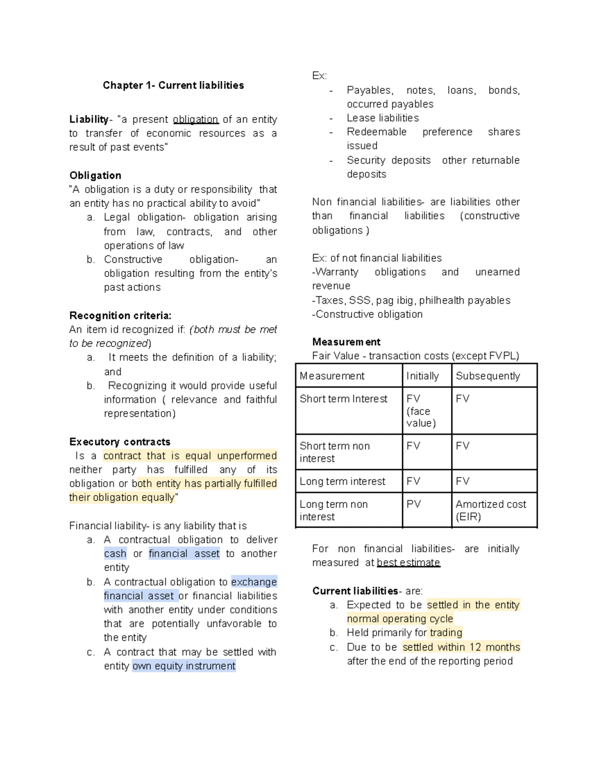 Intermediate Accounting 2 (INTACC 5) - Chapter 4: Provisions ...