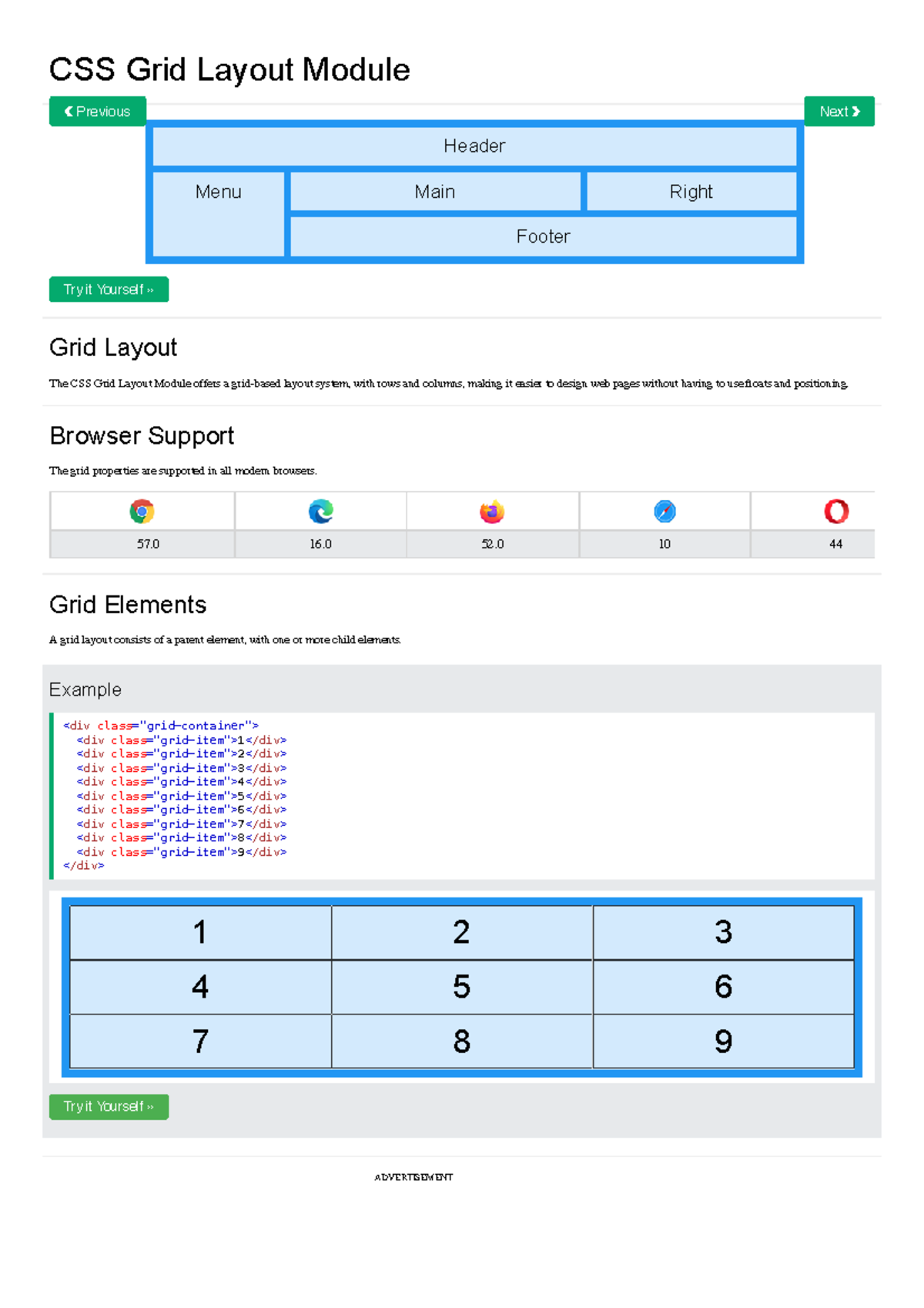 TUT 3.2 - CSS Grid Layout Module Overview and Examples - Studocu