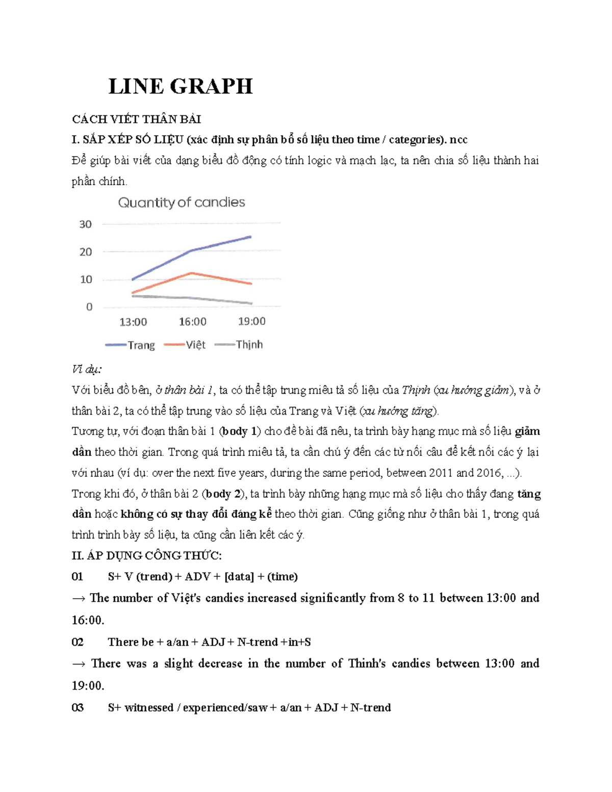LINE Graph - IELTS Guide for Writing and Analyzing Trends - Studocu