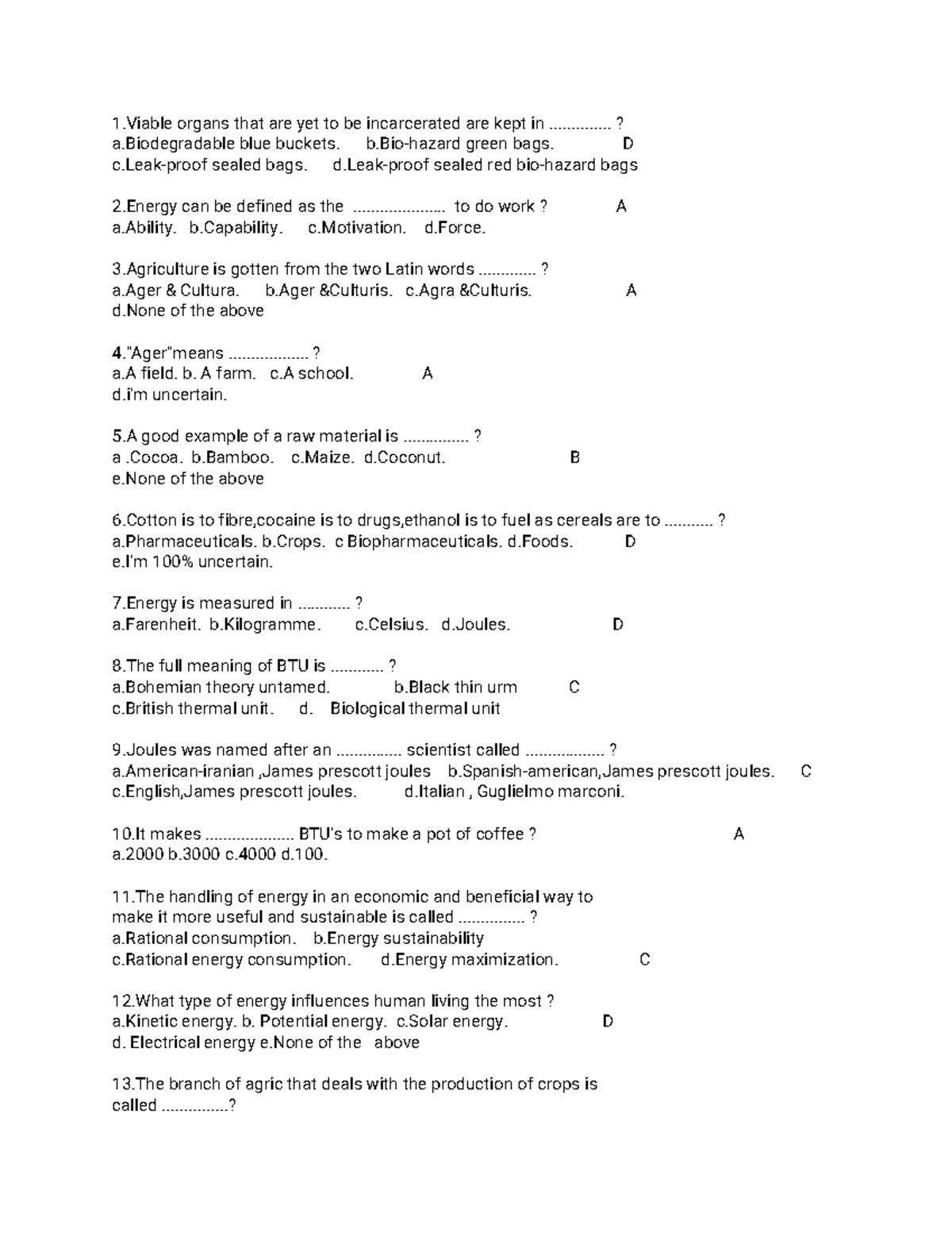 GNS103 & GNS105 Final Exam Drill Questions - Studocu