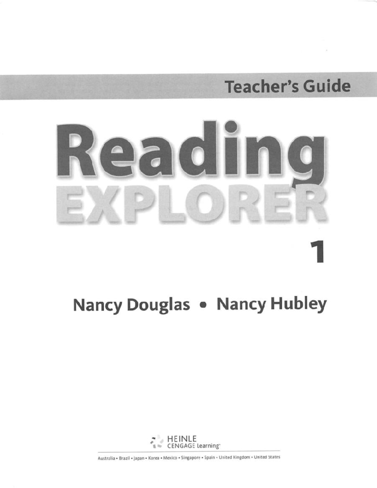 Pdfcoffee - reading explorer students' book - Guide Reading EXPLORER 1 ...