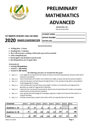 Math adv 2021 - .... - YEAR 11 MATHEMATICS MENTE MANUQUE SENIOR HIGH ...