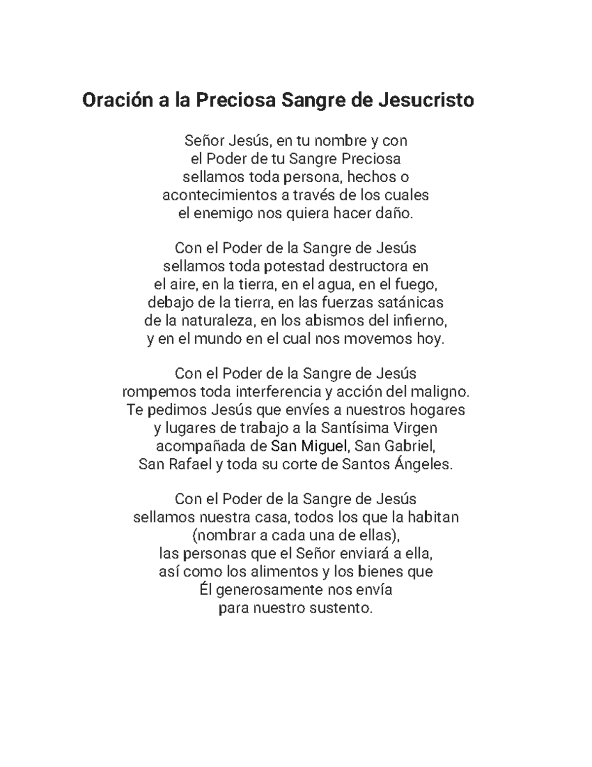 Oración a la Preciosa Sangre de Jesucristo: Protección y Liberación ...