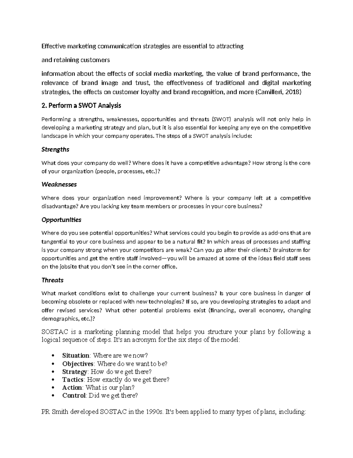 Effective marketing communication strategies are essential to ...