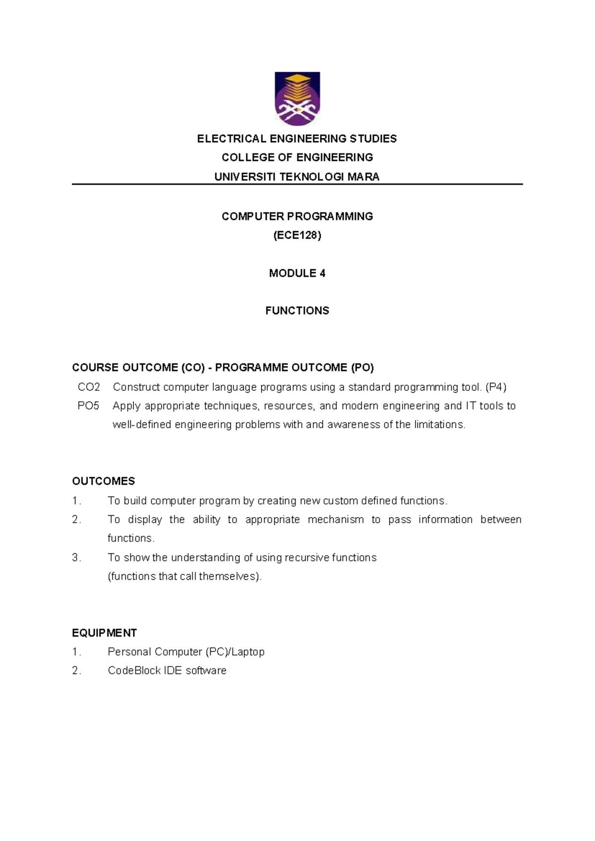 ECE128 LAB Module 04 29092023 - ELECTRICAL ENGINEERING STUDIES COLLEGE ...