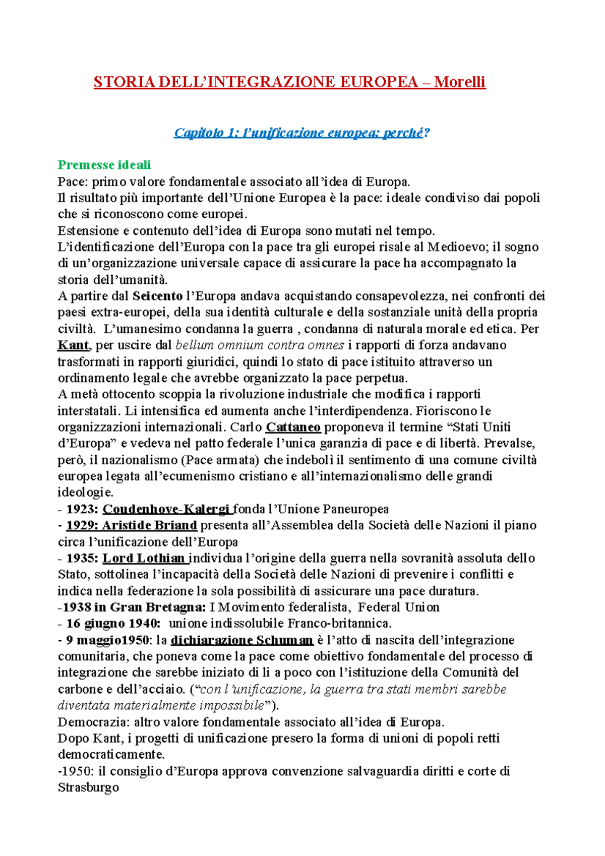 Riassunto del Capitolo 1 di Storia Europea (STORIA EUROPEA) - Studocu, image size:1200x1698