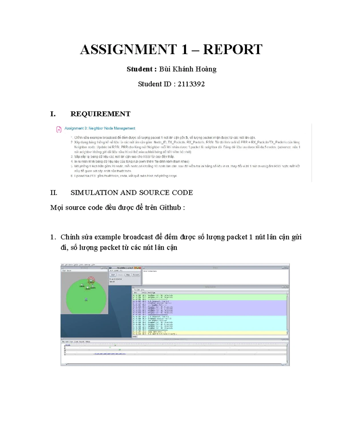 Assignment 1 Report: Simulation & Source Code Analysis - Studocu