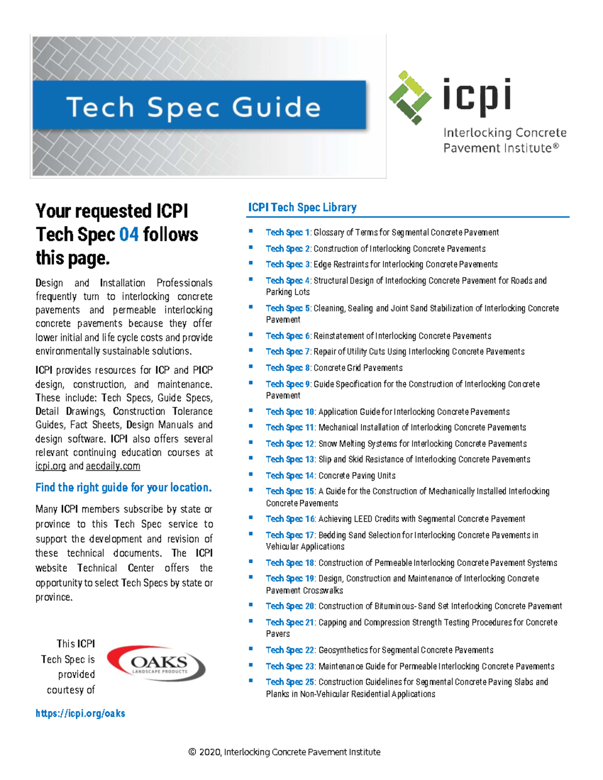 ICPI Tech Spec 4: Structural Design of Interlocking Concrete Pavement ...