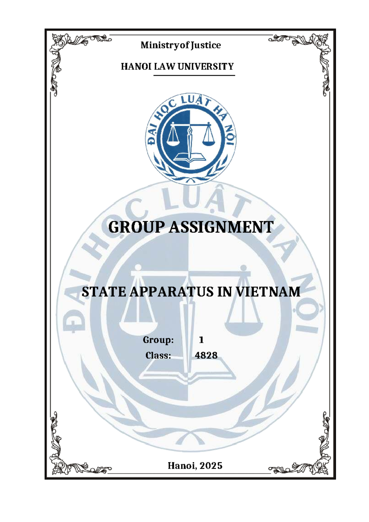 Group Assignment on State Apparatus in Vietnam - Class 4828 - Studocu