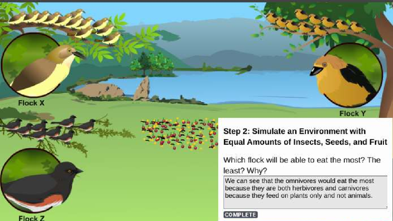 Flock X vs Flock Y: Simulating Insect, Seed, and Fruit Consumption ...