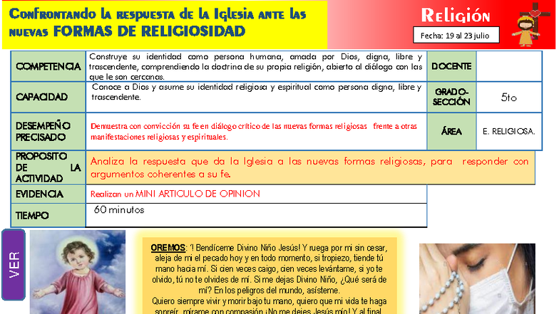 5° Análisis de la Respuesta de la Iglesia a Nuevas Formas de ...