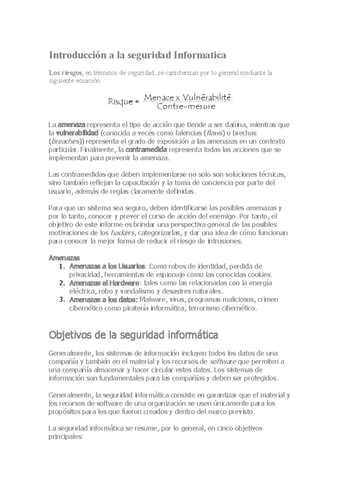 Introduccion Seguridad Informatica - Introducción a la seguridad ...