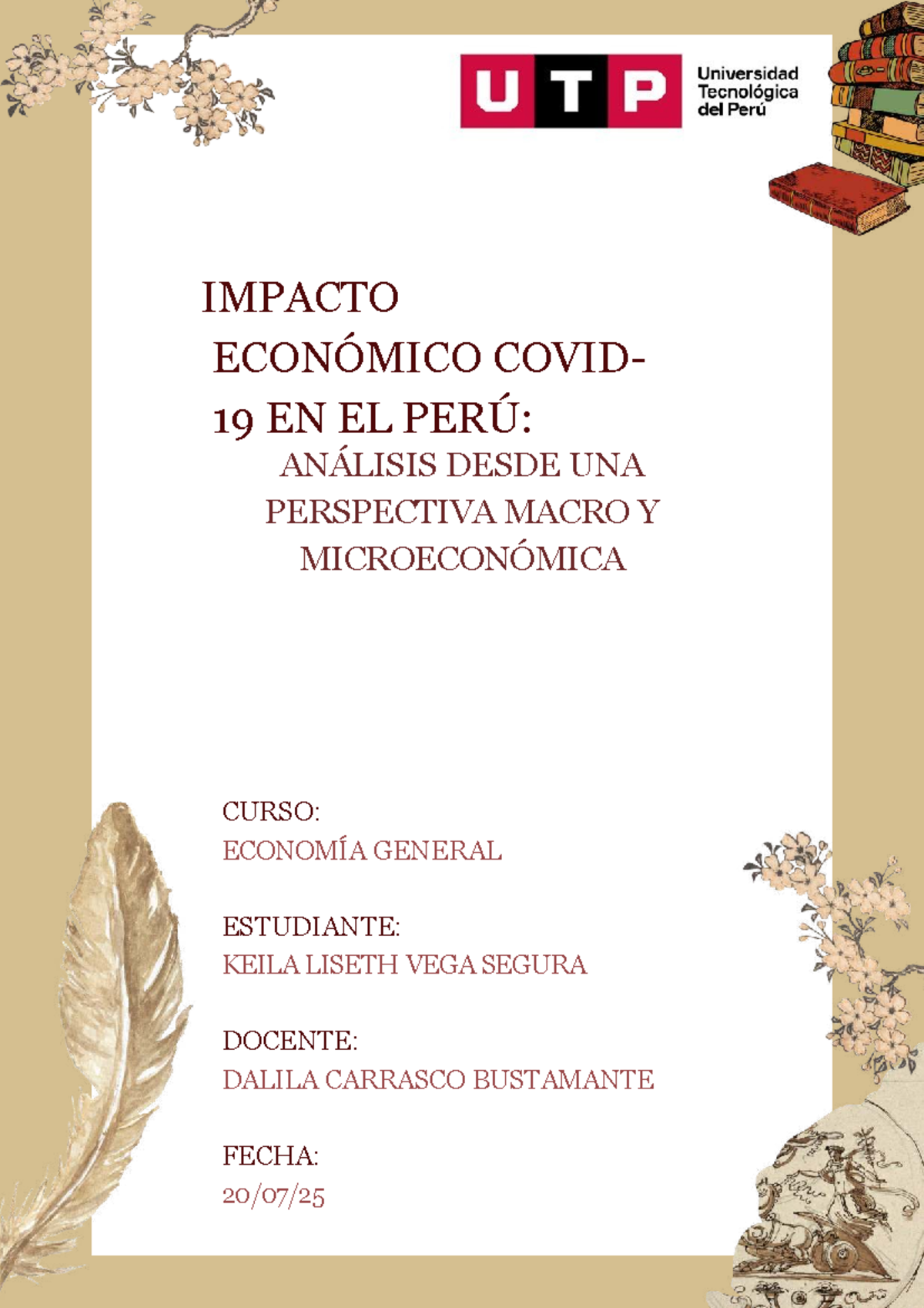 Impacto Económico del COVID-19 en Perú: Análisis Macroeconómico y ...