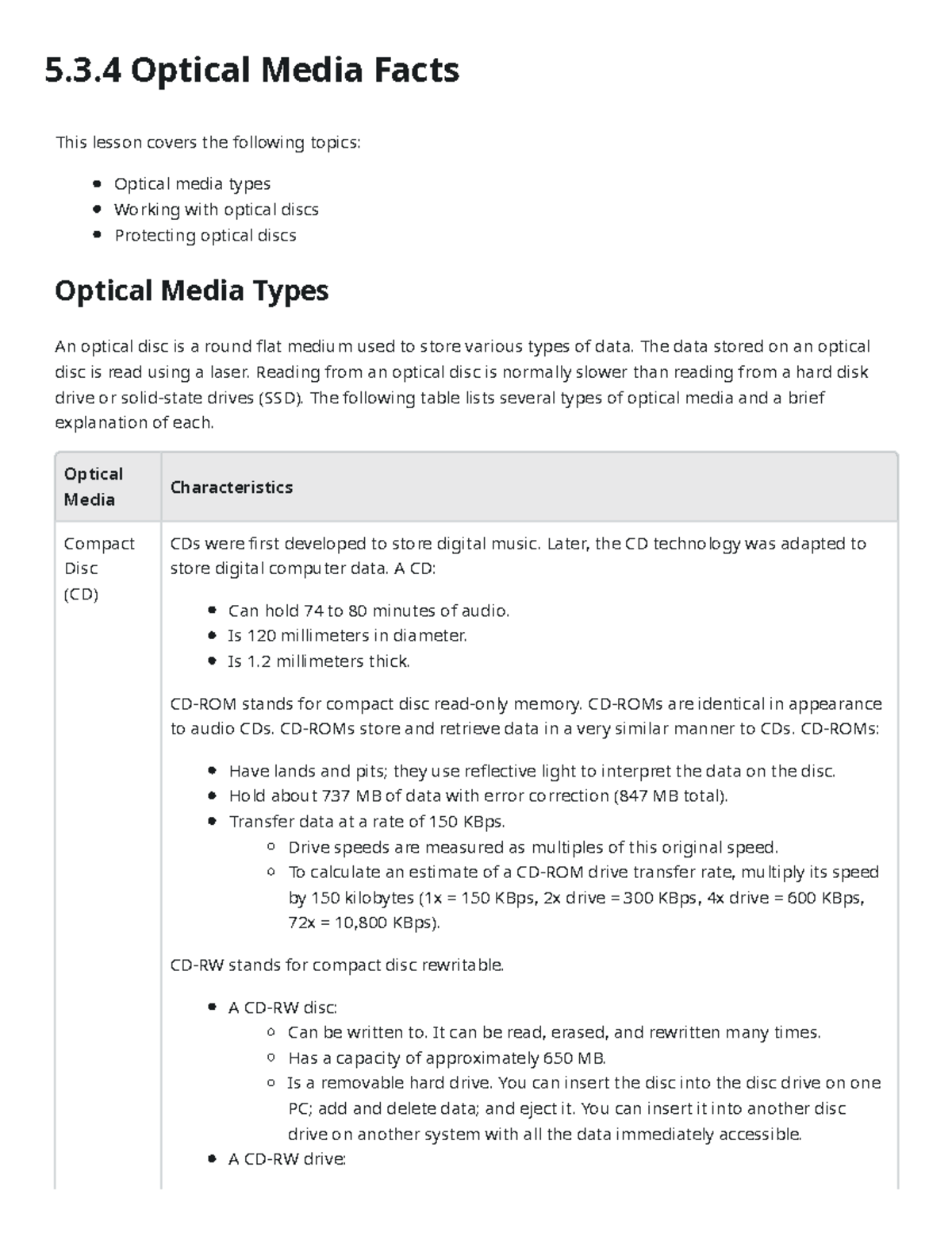 Optical Media Overview: Types, Usage, and Protection Techniques - 5.3 ...