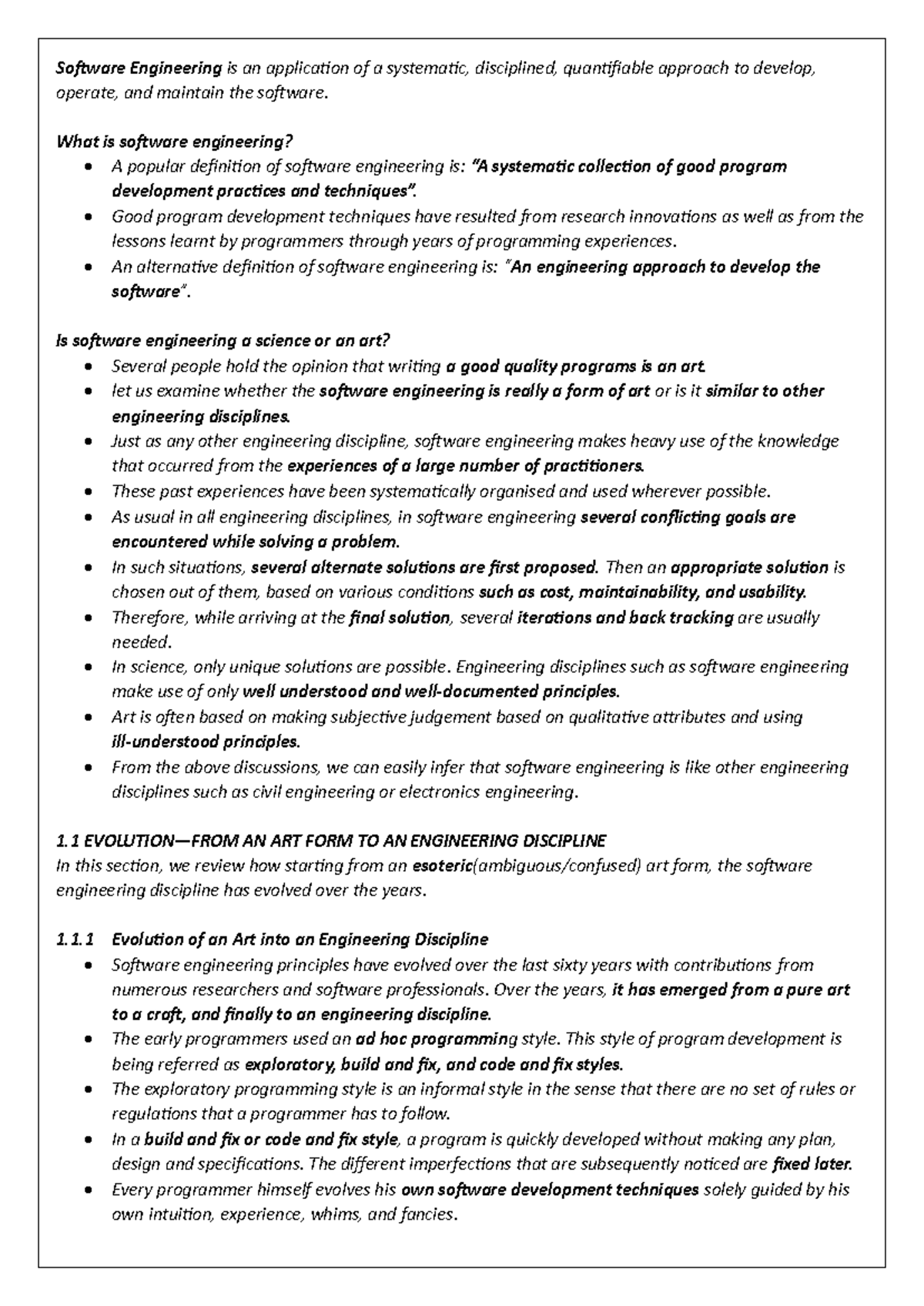 Understanding Software Engineering: From Art to Engineering Discipline ...