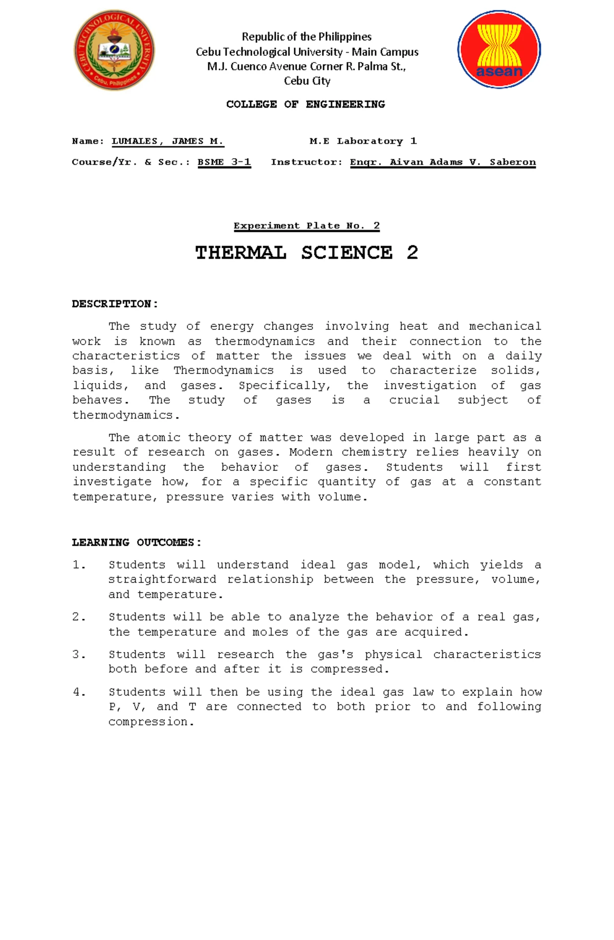 Group 1 - MCQ on Philippine Mechanical Engineering Act of 1998 - Studocu