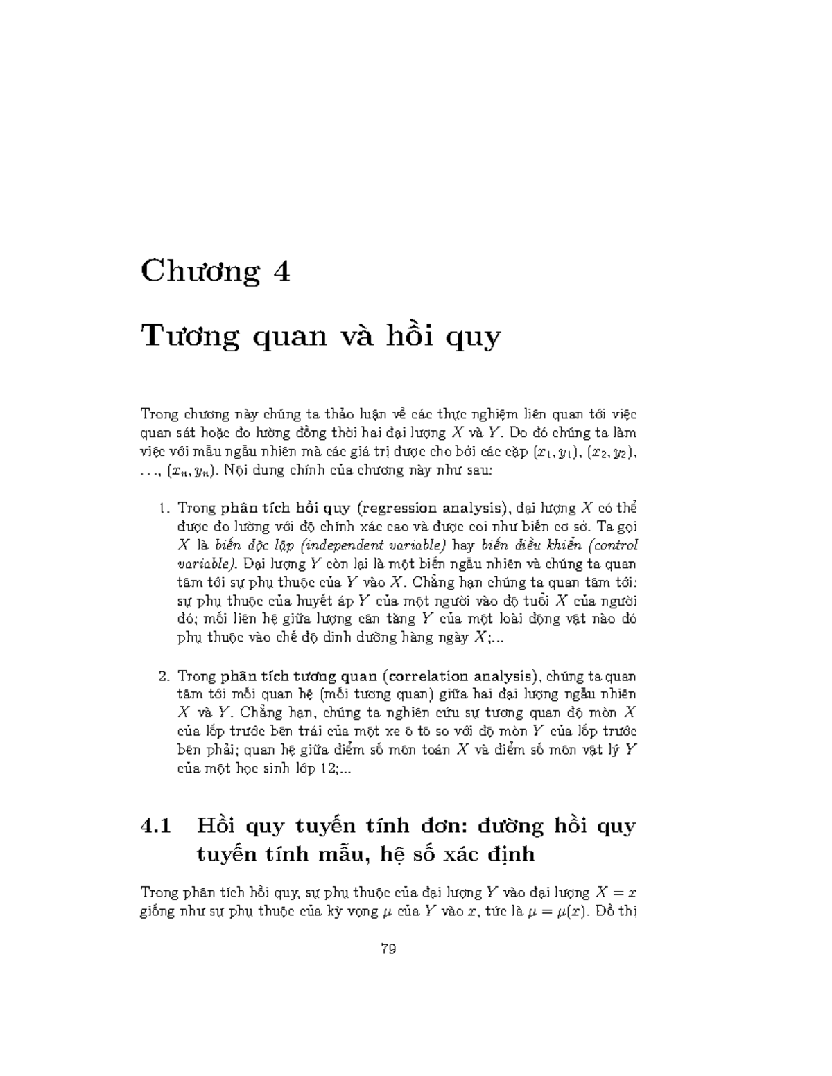 Bai giang chuong 4 sxiat - Chương 4 Tương quan và hồi quy Trong chương ...