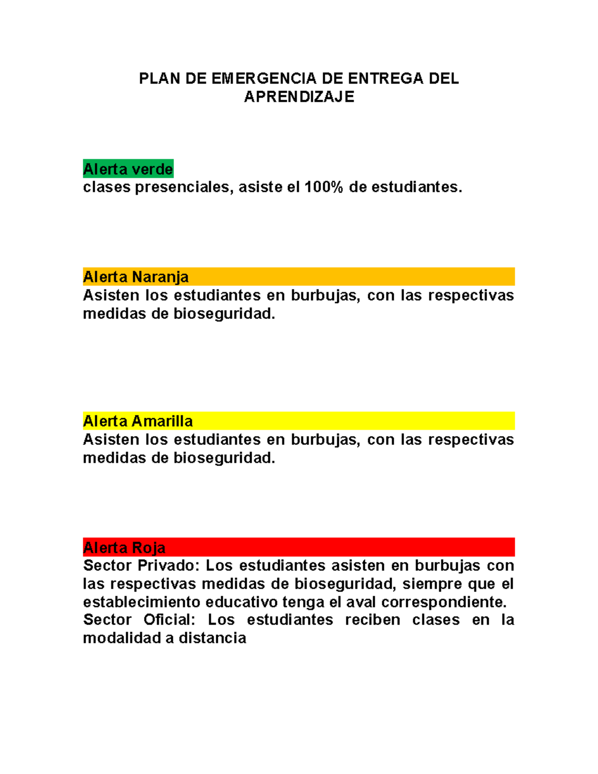 PLAN DE CONTINGENCIA 2022 ANTE COVID-19 EN EDUCACIÓN - Studocu