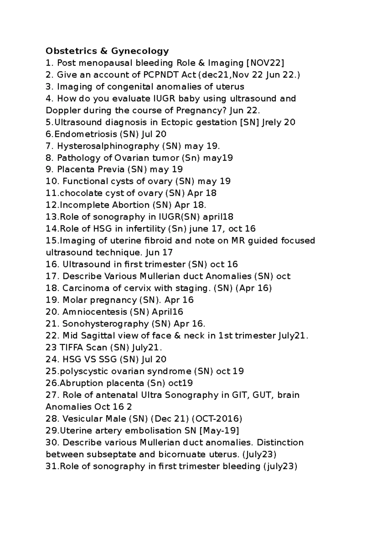 Abdomen Imaging - Essential Exam Questions and Topics for SN Students ...