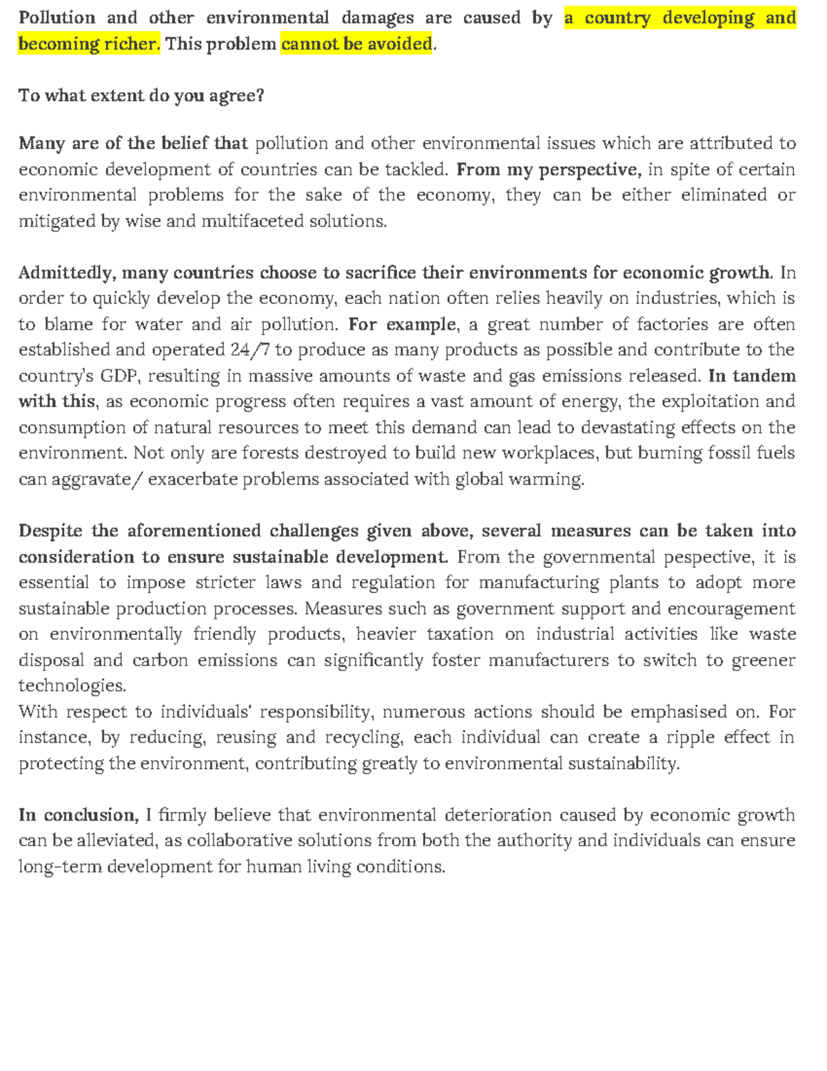Pollution and Economic Growth: A Balanced Perspective on Environmental ...