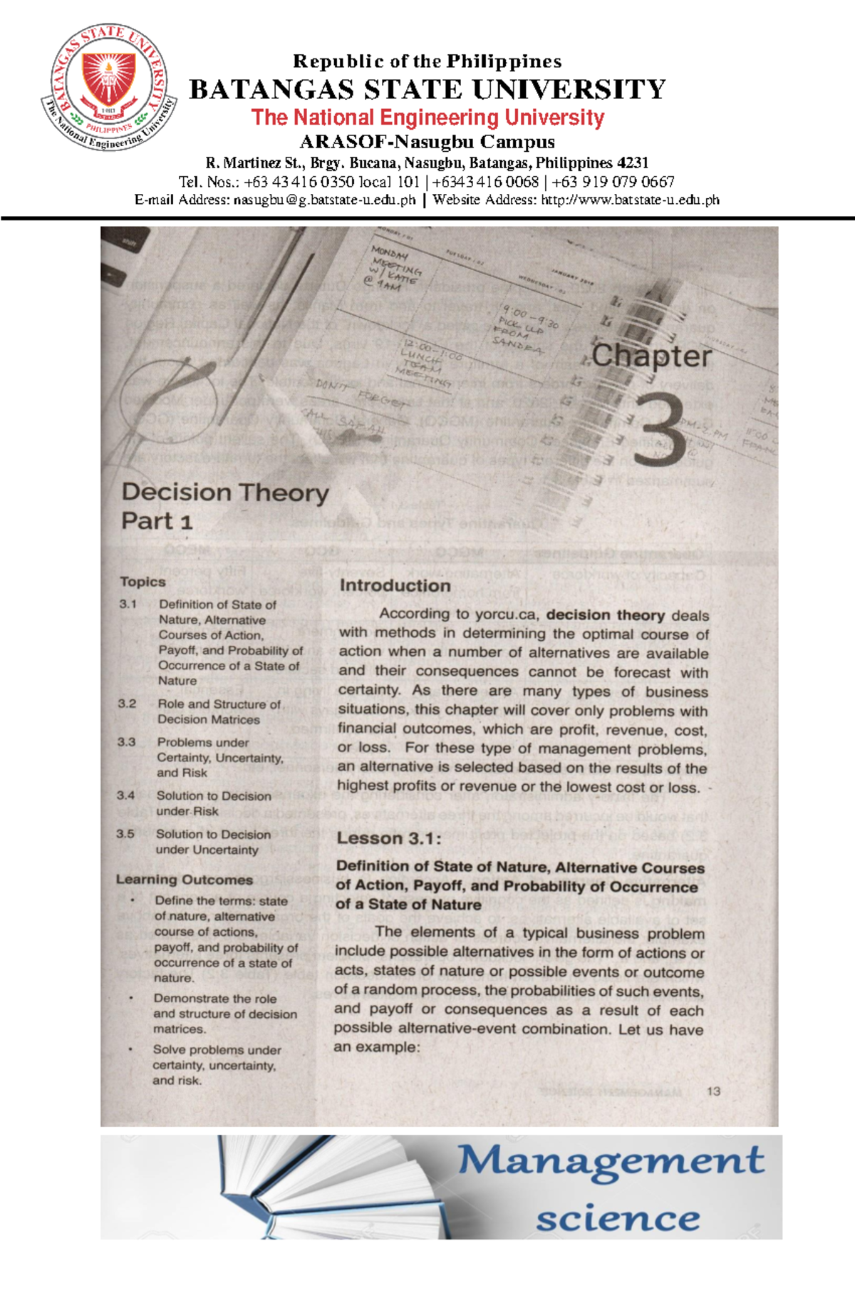 MS 3 - Lecture Notes on University Modules and Information - Studocu