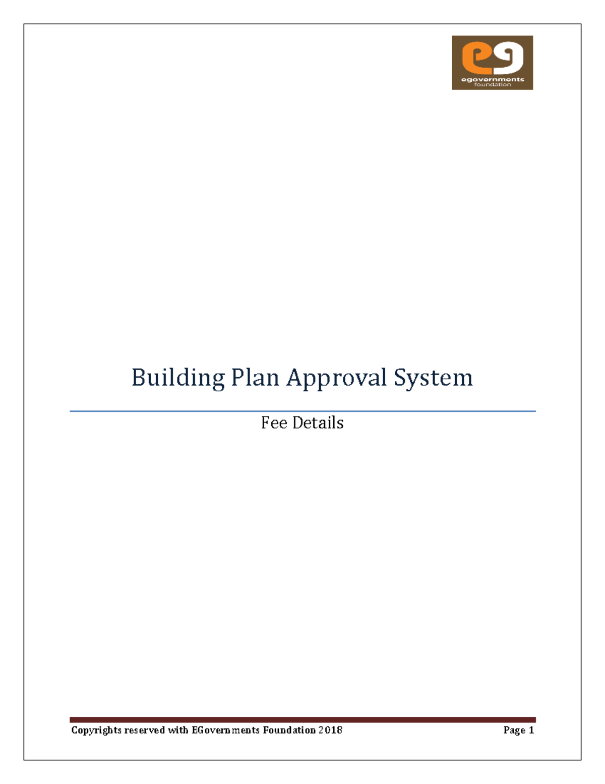 Fee Structure Overview for Building Plan Approval System - Studocu