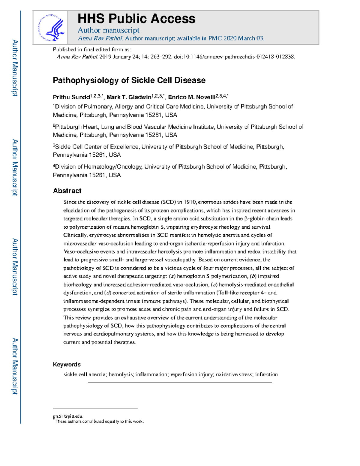 CSB2 - Pathophysiology of Sickle Cell Disease: A Comprehensive Review ...