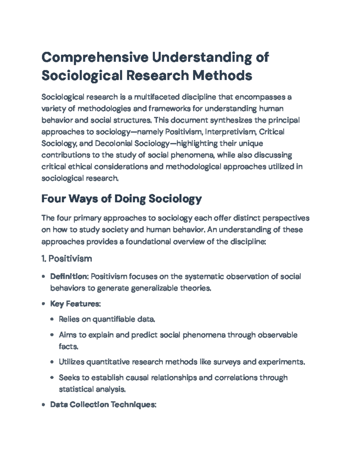 Sociological Research Methods: Key Approaches, Ethics & Applications ...
