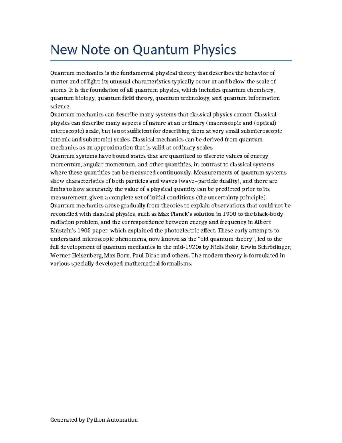 Masternotes on Quantum Physics (Course Code: 6) - Studocu