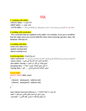 Comprehensive Guide to SQL Table Operations and Data Handling ...