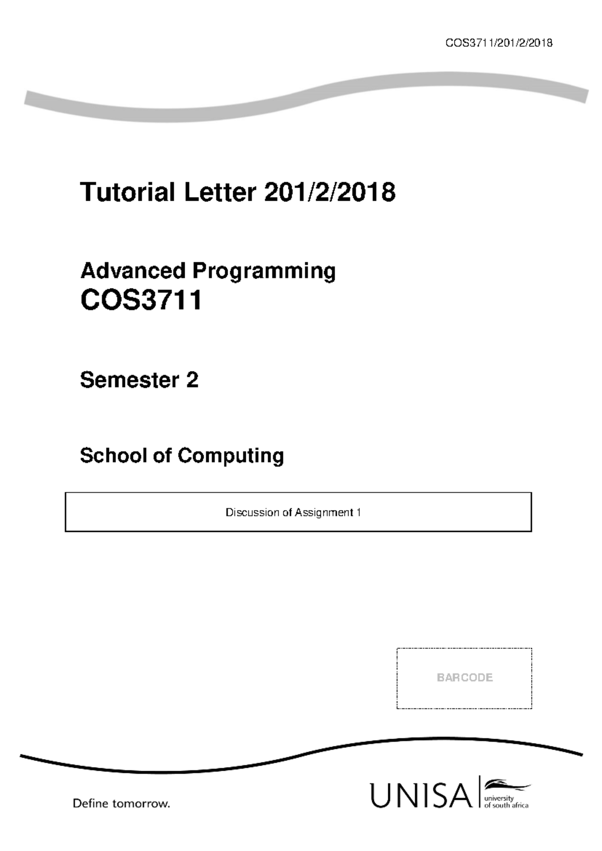 COS3711 Advanced Programming Assignment 2 Memo Discussion and Solutions ...