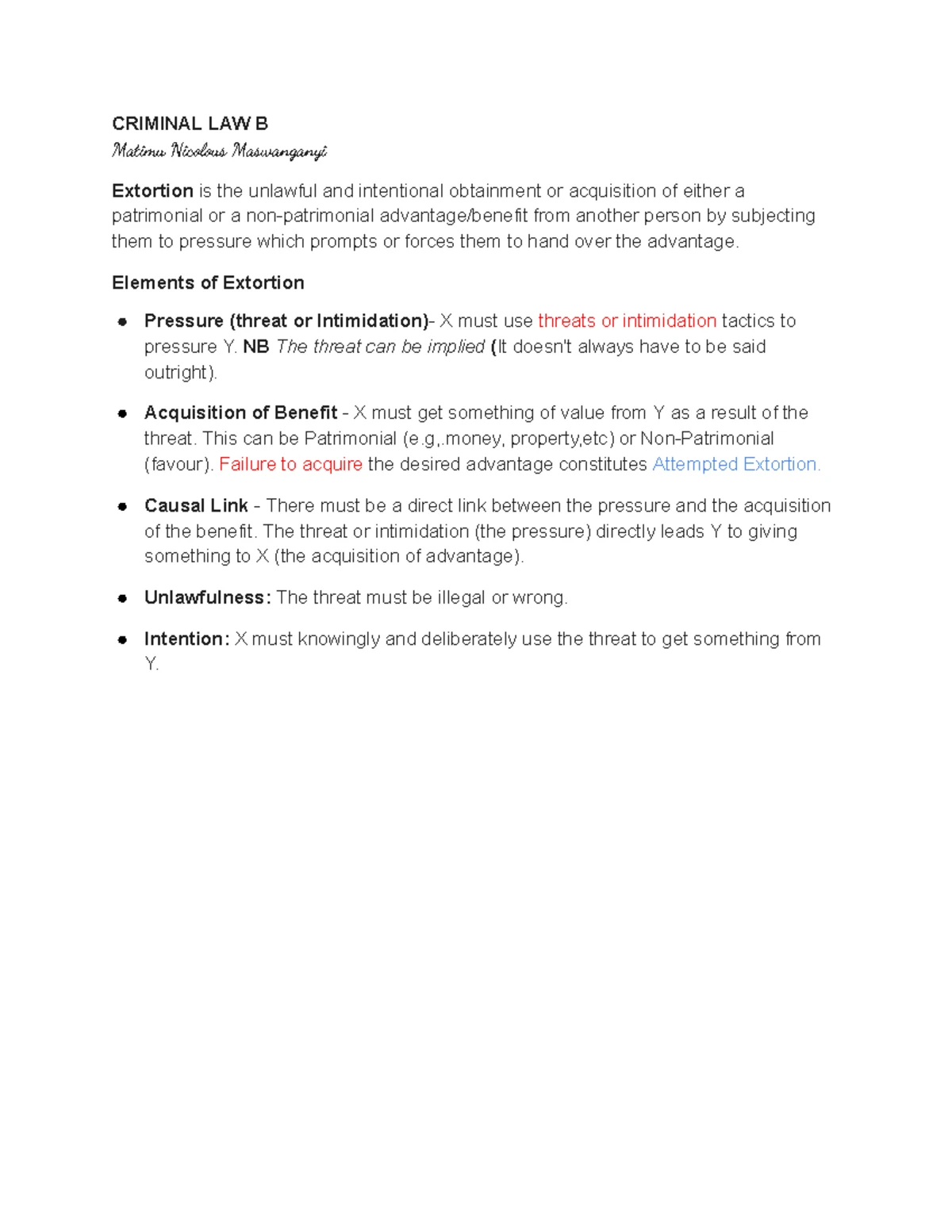 Principle of Legality in Criminal Law: A Comprehensive Overview - Studocu