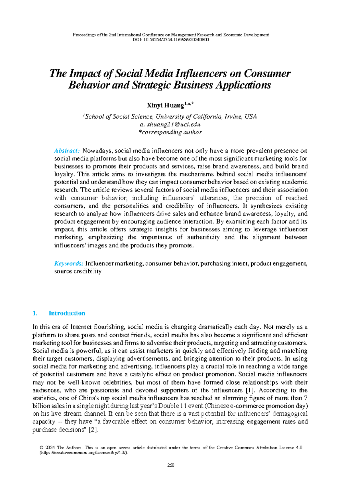 The Impact of Social Media Influencers on Consumer Behavior: Insights ...