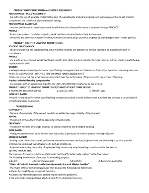 ASL2 Notes: Exploring Authentic Assessment in Education Practices - Studocu