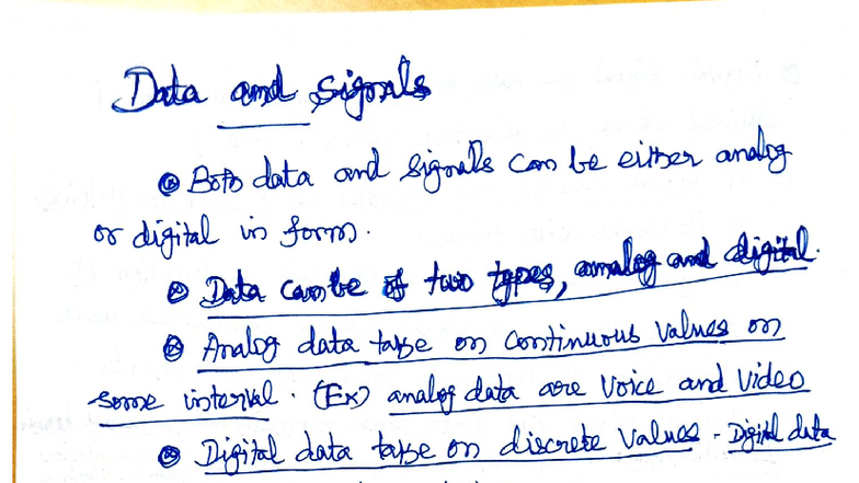 IT 101: Data and Signals - Analog vs Digital Overview - Studocu