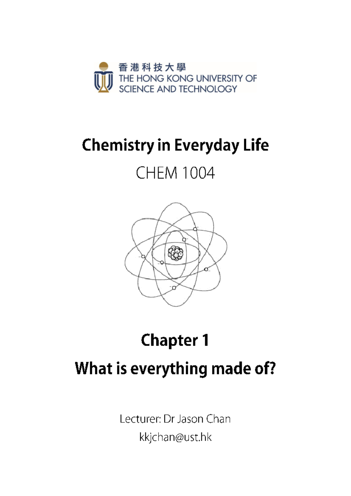 Lecture Notes Chapter 1 - From the very early times, people always ...