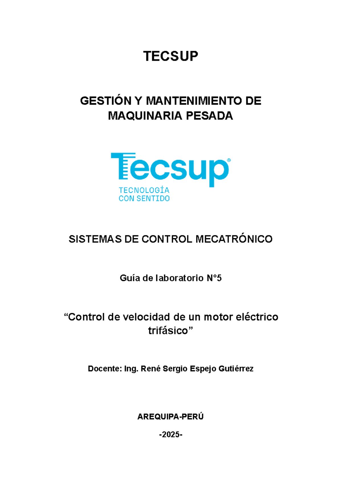 L5 Guía de Laboratorio: Control de Velocidad de Motor Eléctrico ...