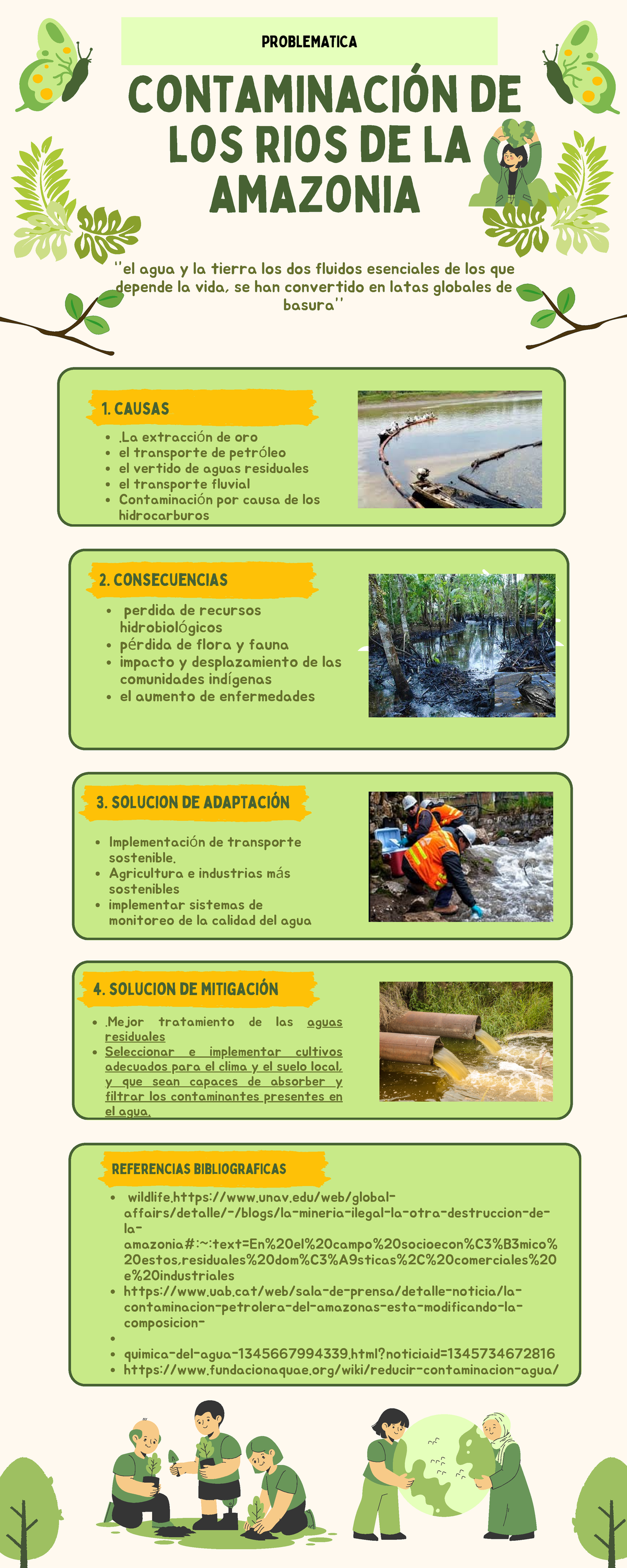 Infografía: Contaminación de los Ríos del Amazonas y Soluciones - Studocu