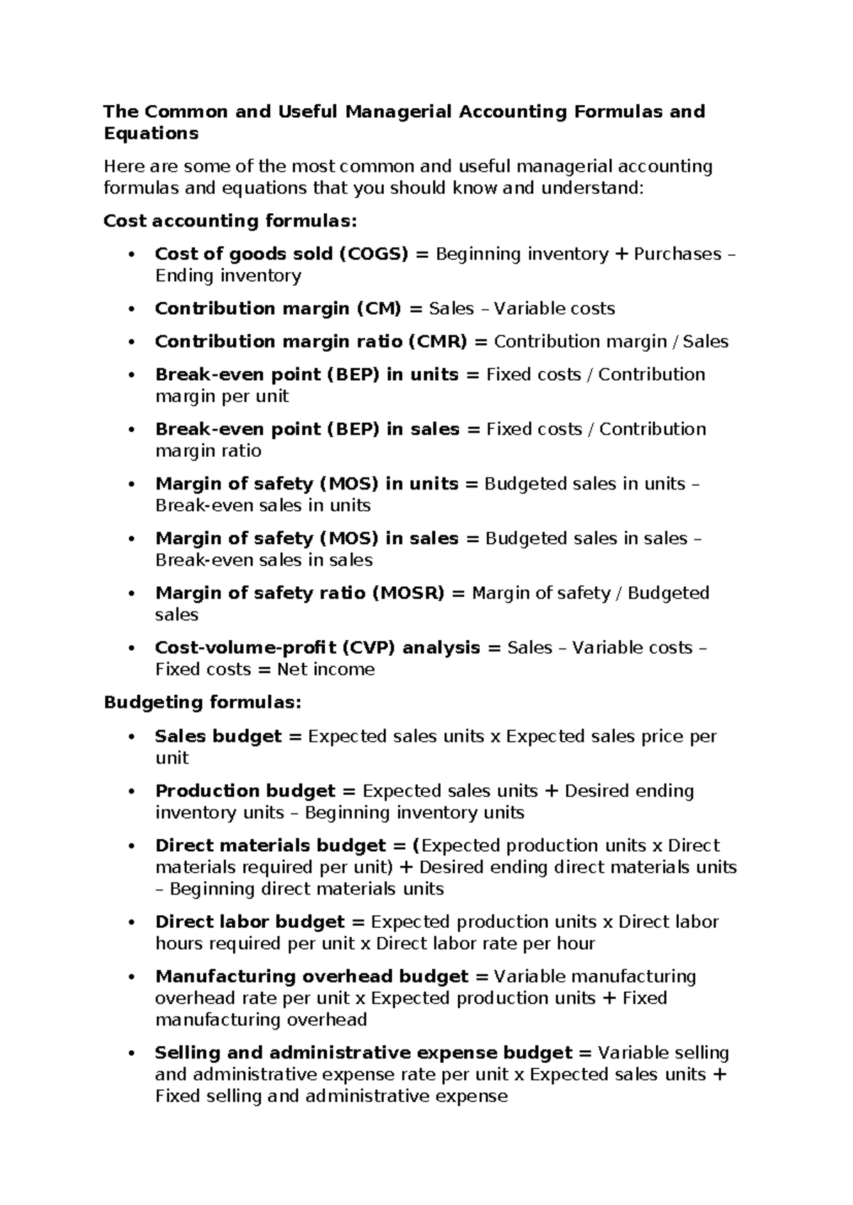 Case Study: Cost & Management Accounting (MGT 2A) - ABC Ltd Analysis ...
