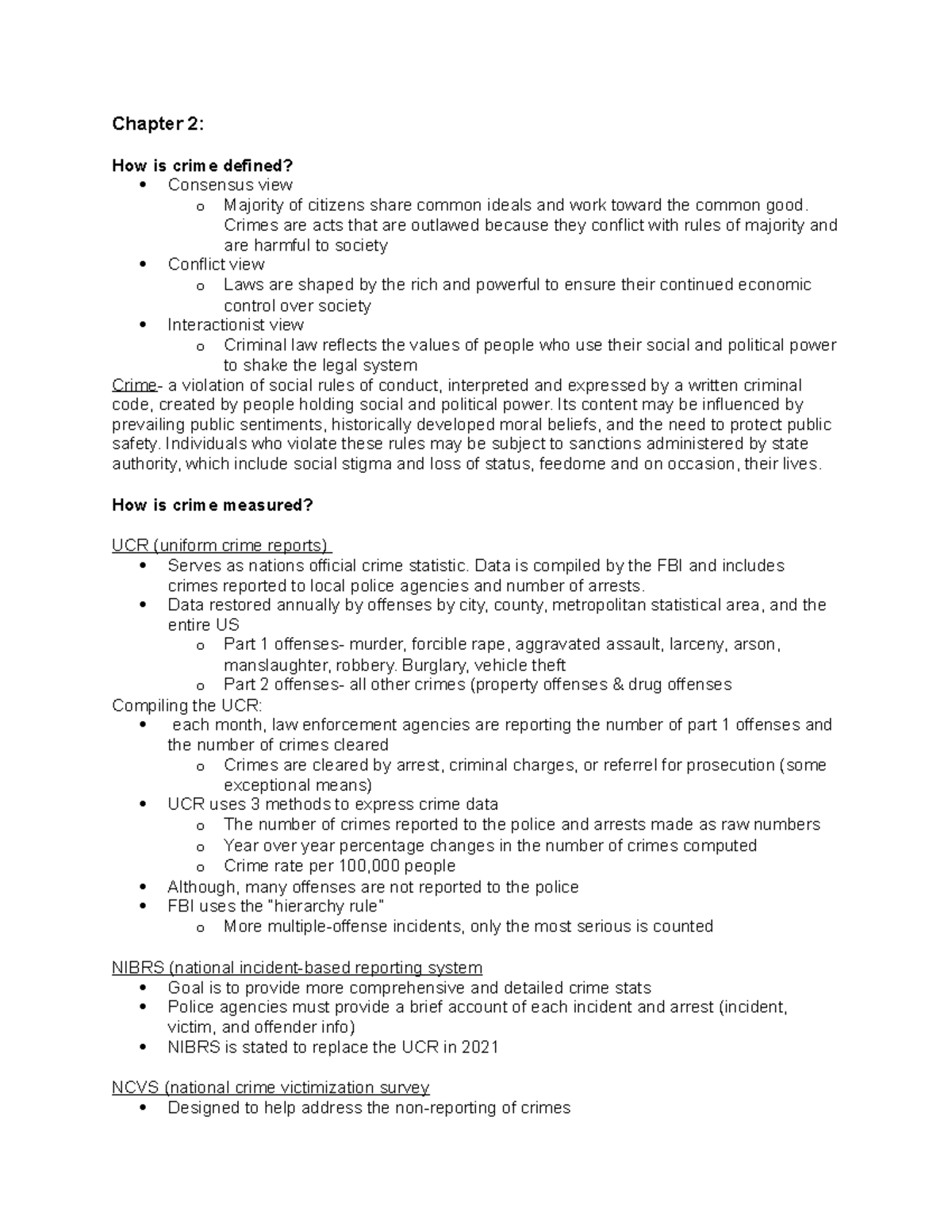 Chapter 2: Measuring Crime Patterns and Their Underlying Factors - Studocu