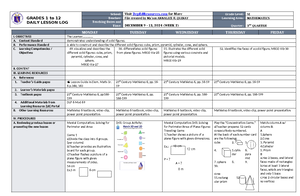 DLL Mathematics 5 Q3 W1 - This is some of the lesson that can help you ...