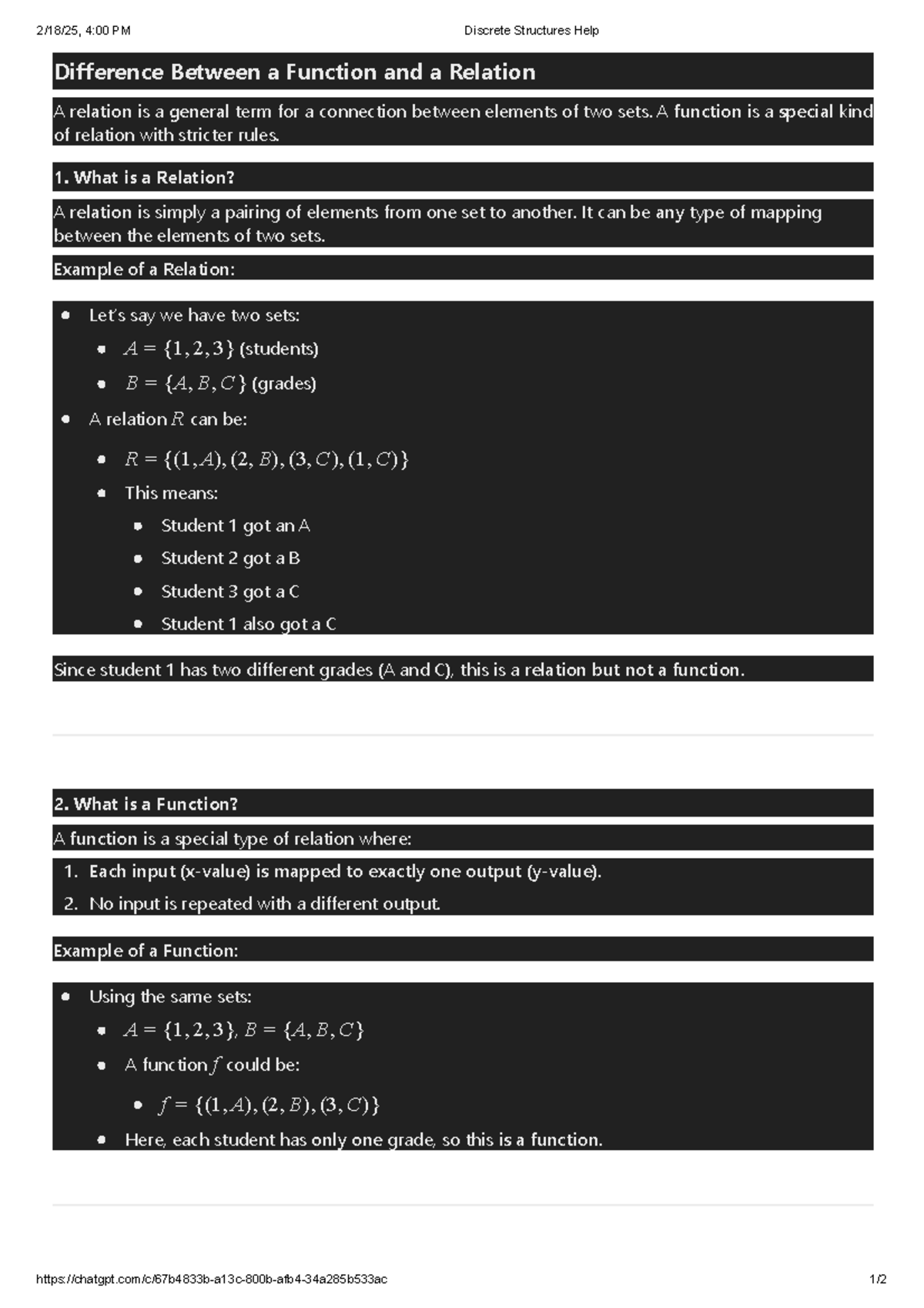Session 1.1 Notes 2 - ADS - Difference Between a Function and a ...
