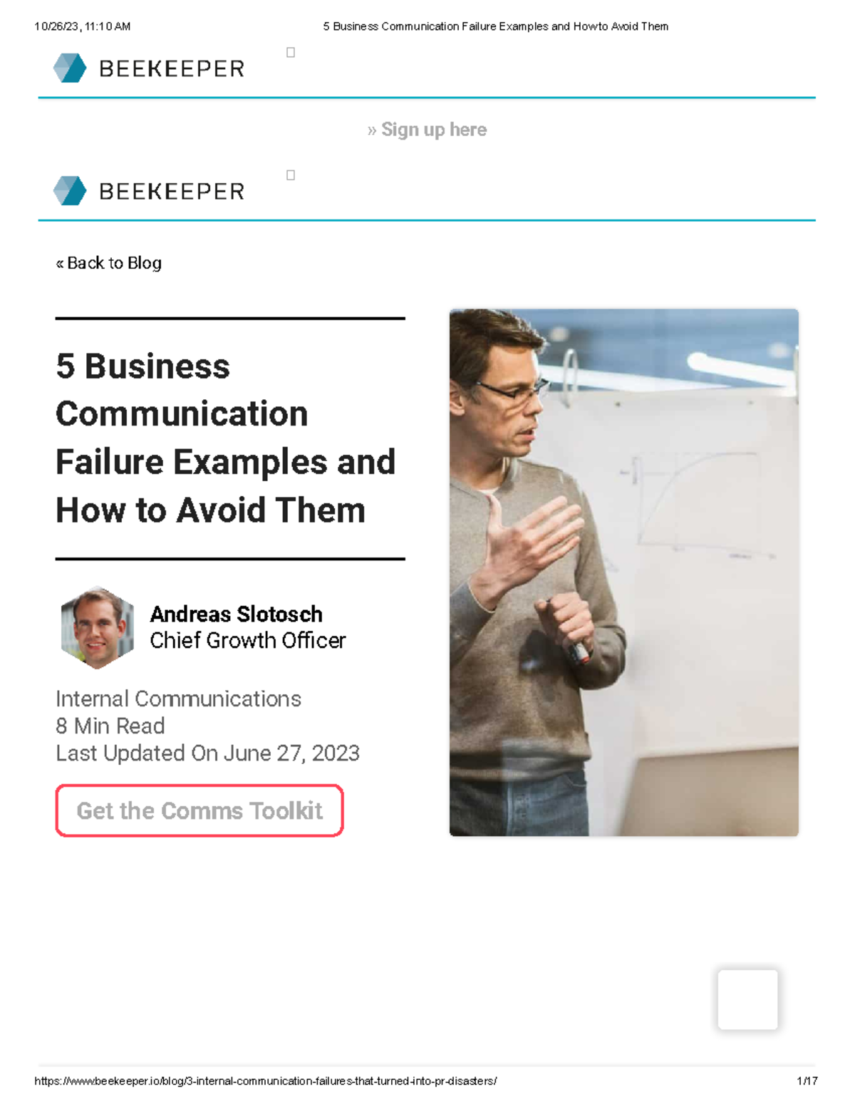 5 Key Business Comms Failures & Strategies to Prevent Them - Studocu