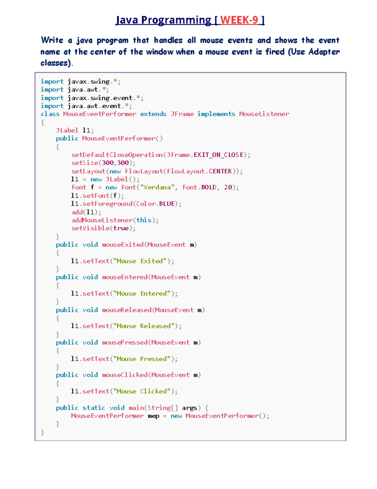 Java Program-7: CRUD Operations on Student Table Using JDBC - Studocu