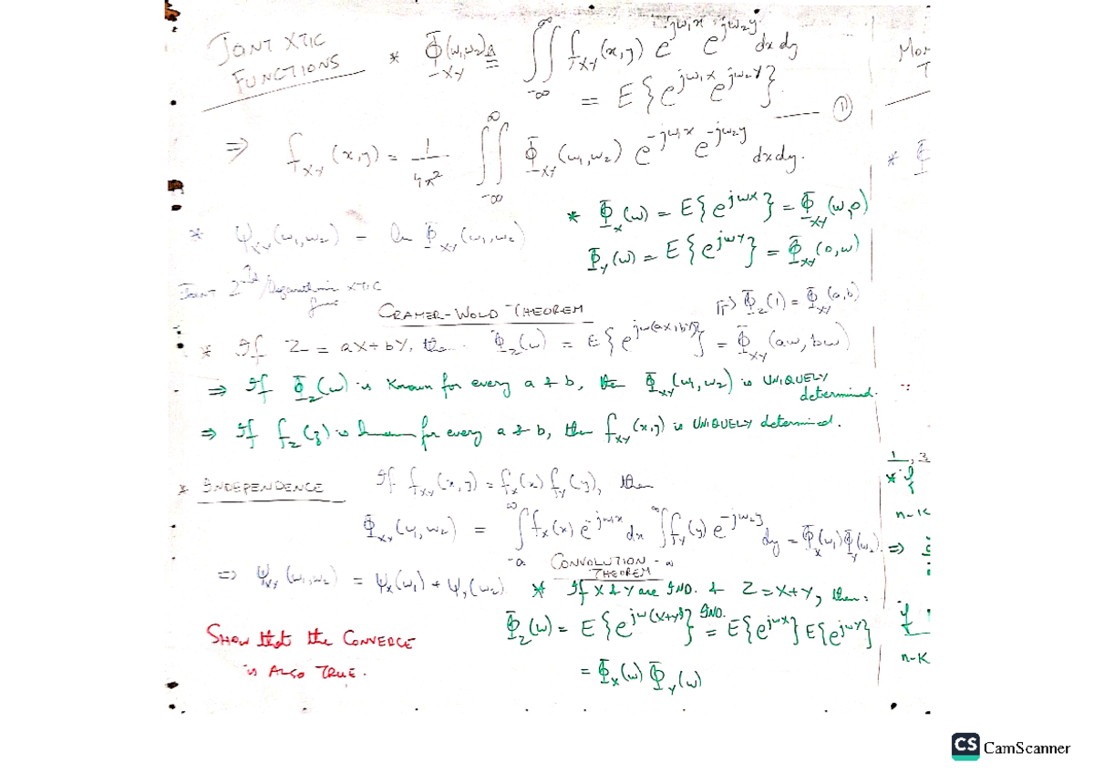 Applied Probability Concepts - Summary Notes (Course Code CS) - Studocu