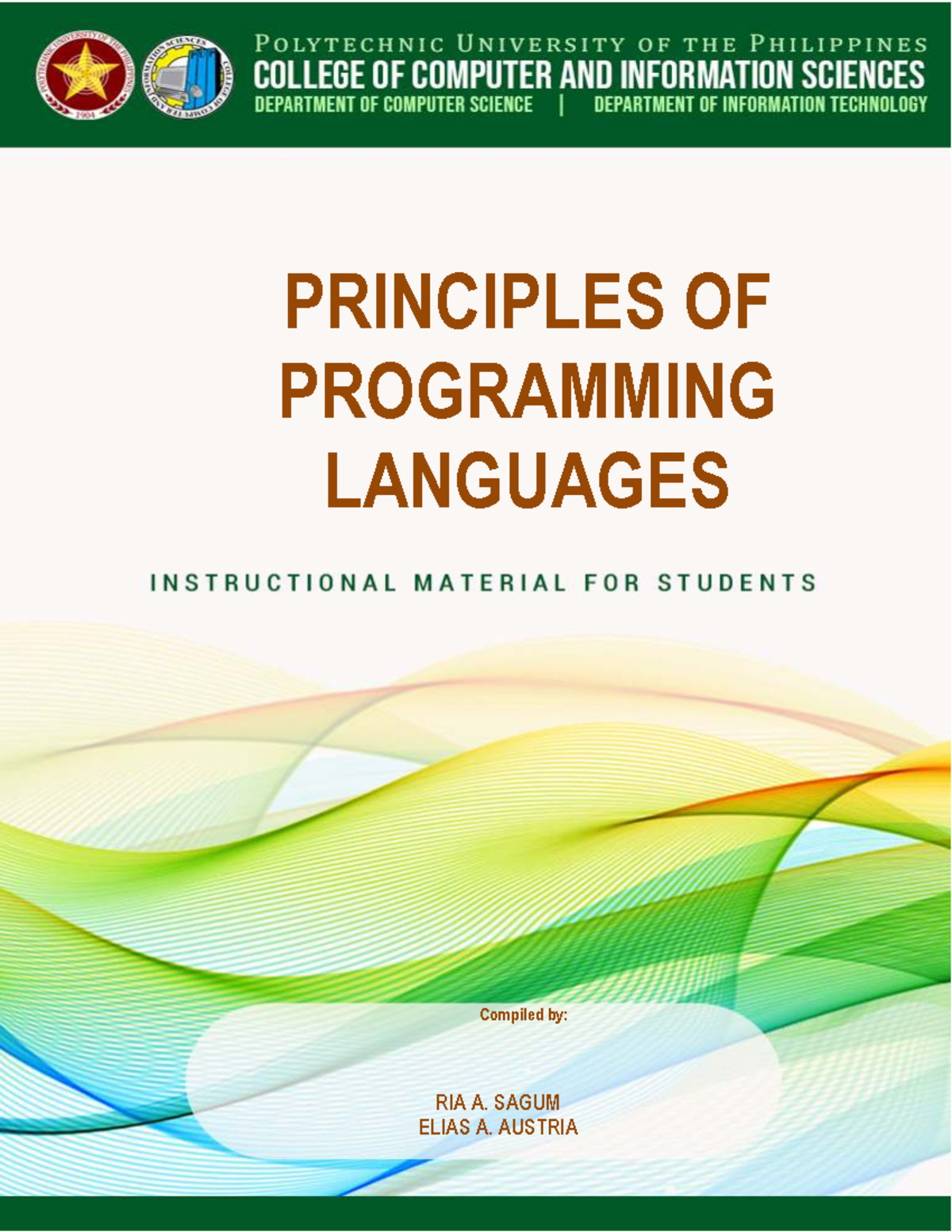 IM Principles of Programming Languages Module Notes - Studocu